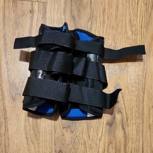 Black and Blue Adjustable Brace